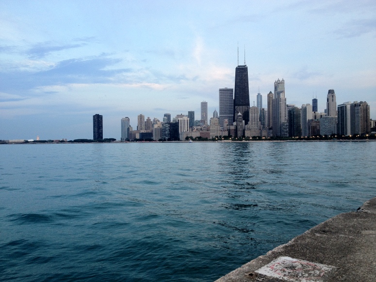 Chicago Cityscape over Lake Michigan